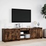 Mueble de TV LED madera ingeniería roble ahumado 180x34x50 cm de , Muebles TV - Ref: Foro24-3307916, Precio: 147,73 €, Descue...