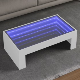 Mesa de centro con Infinity LED blanco 90x50x30 cm de , Mesas de centro - Ref: Foro24-847616, Precio: 114,99 €, Descuento: %