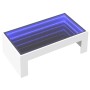 Coffee table with Infinity white LED 90x50x30 cm by , Coffee table - Ref: Foro24-847616, Price: 114,99 €, Discount: %