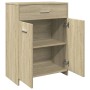 Sonoma oak plywood bathroom cabinet 60x33x80 cm by , Bathroom furniture - Ref: Foro24-849645, Price: 64,66 €, Discount: %