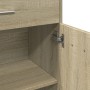 Armario de baño madera contrachapada roble Sonoma 60x33x80 cm de , Muebles de baño - Ref: Foro24-849645, Precio: 64,66 €, Des...