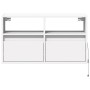 Wall-mounted TV stand with LED lights white 80x31x45 cm by , TV Furniture - Ref: Foro24-852327, Price: 74,99 €, Discount: %