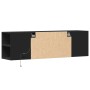 Mueble de TV de pared con luces LED negro 135x31x39,5 cm de , Muebles TV - Ref: Foro24-852384, Precio: 95,82 €, Descuento: %