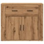 Handcrafted engineered oak wood sideboard 80x33x70 cm by , Sideboards - Ref: Foro24-857076, Price: 85,96 €, Discount: %