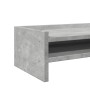 Monitor stand made of gray concrete engineered wood, measuring 100x24x16 cm. by , Computer bases and risers - Ref: Foro24-854...