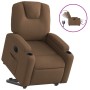 Sillón eléctrico reclinable elevable de tela marrón de , Sillones - Ref: Foro24-3204396, Precio: 307,99 €, Descuento: %