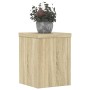 Plant stands 2 units oak wood Sonoma 15x15x20 cm by , Pot stands - Ref: Foro24-852890, Price: 26,60 €, Discount: %