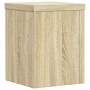 Soportes de plantas 2 uds madera roble Sonoma 15x15x20 cm de , Soportes para macetas - Ref: Foro24-852890, Precio: 26,60 €, D...