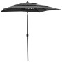 3-tier parasol with anthracite aluminum pole 2x2 m by vidaXL, Umbrellas - Ref: Foro24-313846, Price: 57,92 €, Discount: %