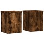 Plant stands 2 units smoked oak wood 15x15x20 cm by , Pot stands - Ref: Foro24-852892, Price: 26,99 €, Discount: %