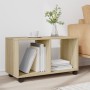 Armario con ruedas madera ingeniería roble Sonoma 72x33x42,5 cm de , Mesas auxiliares - Ref: Foro24-853139, Precio: 39,77 €, ...