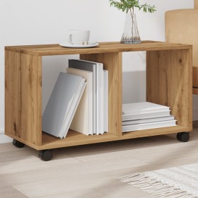 Engineered wood artisan rolling cabinet 72x33x42.5 cm by , Side tables - Ref: Foro24-853145, Price: 41,01 €, Discount: %