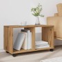 Armario con ruedas madera ingeniería artisian 72x33x42,5 cm de , Mesas auxiliares - Ref: Foro24-853145, Precio: 46,78 €, Desc...