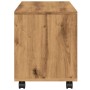 Armario con ruedas madera ingeniería artisian 72x33x42,5 cm de , Mesas auxiliares - Ref: Foro24-853145, Precio: 46,78 €, Desc...