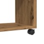 Engineered wood artisan rolling cabinet 72x33x42.5 cm by , Side tables - Ref: Foro24-853145, Price: 41,01 €, Discount: %