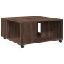 Mesa de centro madera de ingeniería marrón roble 80x80x40 cm de , Mesas de centro - Ref: Foro24-853179, Precio: 82,35 €, Desc...