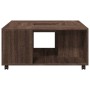 Engineered wood brown oak coffee table 80x80x40 cm by , Coffee table - Ref: Foro24-853179, Price: 82,99 €, Discount: %