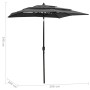 3-tier parasol with anthracite aluminum pole 2x2 m by vidaXL, Umbrellas - Ref: Foro24-313846, Price: 57,92 €, Discount: %