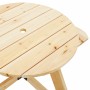 Picnic table for 4 children with umbrella hole made of fir wood. by , Garden tables - Ref: Foro24-3281621, Price: 109,40 €, D...