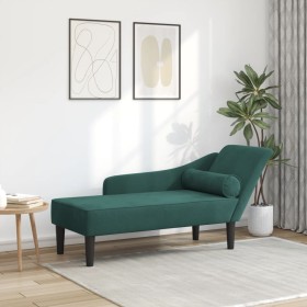 Daybed sofa with dark green velvet cushions by , Daybeds - Ref: Foro24-4007590, Price: 143,59 €, Discount: %