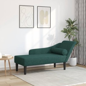 Daybed sofa with dark green fabric cushions by , Daybeds - Ref: Foro24-4007600, Price: 134,88 €, Discount: %