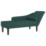 Chaiselongue-Sofa mit dunkelgrünen Kissen von , Tagesbetten - Ref: Foro24-4007600, Preis: 145,28 €, Rabatt: %