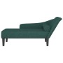 Chaiselongue-Sofa mit dunkelgrünen Kissen von , Tagesbetten - Ref: Foro24-4007600, Preis: 145,28 €, Rabatt: %