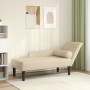 Daybed sofa with cream fabric cushions by , Daybeds - Ref: Foro24-4007602, Price: 134,88 €, Discount: %