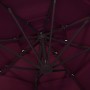 4-level umbrella with a 3x3 m burgundy aluminum pole by vidaXL, Umbrellas - Ref: Foro24-313832, Price: 158,75 €, Discount: %