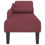 Chaiselongue-Sofa mit roten Samtkissen. von , Tagesbetten - Ref: Foro24-4007599, Preis: 154,23 €, Rabatt: %