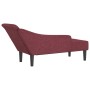 Chaiselongue-Sofa mit roten Samtkissen. von , Tagesbetten - Ref: Foro24-4007599, Preis: 154,23 €, Rabatt: %