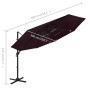 4-stöckiger Regenschirm mit burgunderroter Aluminiumstange 3x3 m von vidaXL, Sonnenschirme - Ref: Foro24-313832, Preis: 158,7...