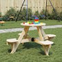 Picknicktisch für 4 Kinder mit Sonnenschirmloch aus Fichtenholz. von , Gartentische - Ref: Foro24-4008987, Preis: 86,95 €, Ra...