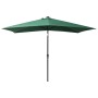 Umbrella with LED and green steel pole 2x3 m by vidaXL, Umbrellas - Ref: Foro24-313786, Price: 55,10 €, Discount: %