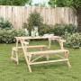 Picknicktisch mit 2-in-1-Bänken, umwandelbar aus massivem Fichtenholz. von , Gartentische - Ref: Foro24-4008991, Preis: 122,4...