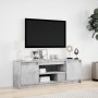 LED TV stand in gray concrete engineered wood 139.5x34x50 cm by , TV Furniture - Ref: Foro24-852197, Price: 99,05 €, Discount: %