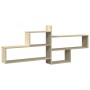 Engineered oak Sonoma wood wall shelf 167.5x18x68 cm by , Shelves and shelves - Ref: Foro24-853319, Price: 39,36 €, Discount: %