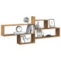 Engineered oak wood wall shelf artisian 167.5x18x68 cm by , Shelves and shelves - Ref: Foro24-853325, Price: 41,14 €, Discoun...