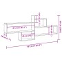 Estante pared madera ingeniería roble artisian 167,5x18x68 cm de , Estantes y estanterías - Ref: Foro24-853325, Precio: 41,14...