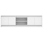 TV stand with LED lights, engineered wood, white, 180x34x50 cm by , TV Furniture - Ref: Foro24-3307912, Price: 152,75 €, Disc...