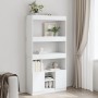 Tall white engineered wood sideboard 92x33x180 cm by , Bookcases and shelves - Ref: Foro24-3309618, Price: 132,33 €, Discount: %