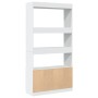 Tall white engineered wood sideboard 92x33x180 cm by , Bookcases and shelves - Ref: Foro24-3309618, Price: 132,33 €, Discount: %