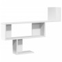 Engineered wood white wall shelf 100x15x70 cm by , Shelves and shelves - Ref: Foro24-853191, Price: 36,24 €, Discount: %