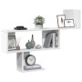 Engineered wood white wall shelf 100x15x70 cm by , Shelves and shelves - Ref: Foro24-853191, Price: 36,24 €, Discount: %