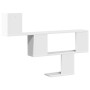 Engineered wood white wall shelf 100x15x70 cm by , Shelves and shelves - Ref: Foro24-853191, Price: 36,24 €, Discount: %