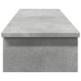 Bildschirmständer aus grauem Beton-Ingenieurholz, 100x27x15 cm. von , Computersockel und -erhöhungen - Ref: Foro24-854709, Pr...