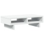 Monitor stand made of white engineered wood drawers 50x27x15 cm by , Computer bases and risers - Ref: Foro24-854742, Price: 2...