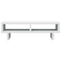 Monitor stand made of white engineered wood drawers 50x27x15 cm by , Computer bases and risers - Ref: Foro24-854742, Price: 2...