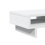 Monitor stand made of white engineered wood drawers 50x27x15 cm by , Computer bases and risers - Ref: Foro24-854742, Price: 2...