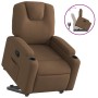 Sillón reclinable elevable de tela marrón de , Sillones - Ref: Foro24-3204372, Precio: 271,75 €, Descuento: %